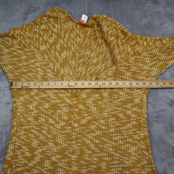 Banjul Sweater Womens S Yellow Long Sleeve Knitted Open Front Cardigan - Picture 3 of 16